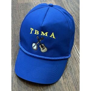 HeadToToe TMBA Logo Banjo And Guitar Cross Embroidery Blue Foam Cap Cotton Hat